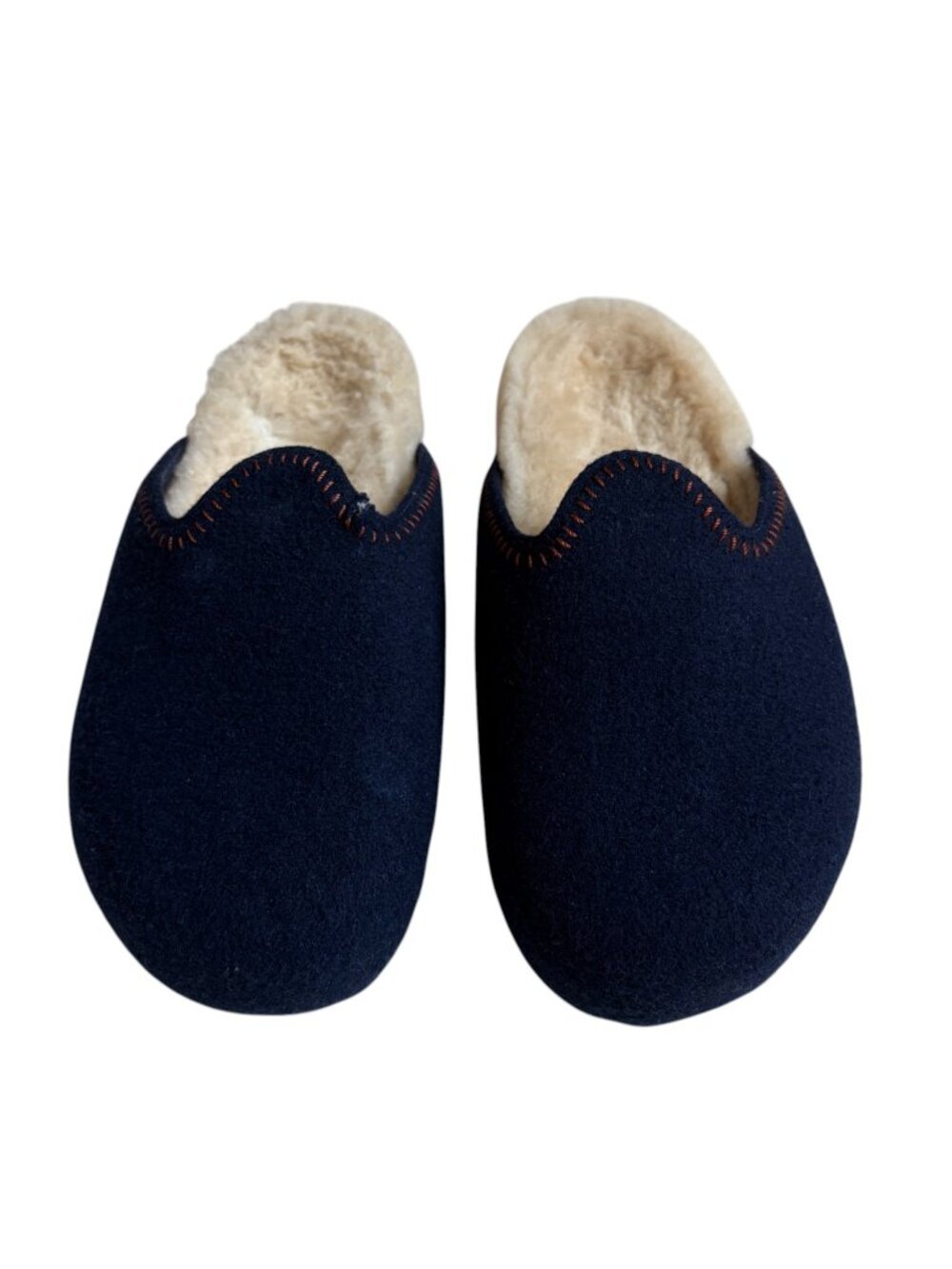 COMMBI The Woolie Burro in Navy on the Shearling Footbed (Women’s 9)